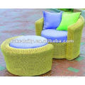 outdoor round rattan wicker sofa